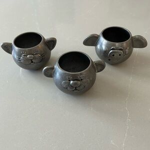Vintage Wilton armetale pewter kids cup set